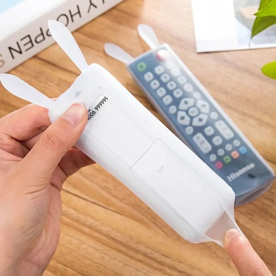 Silicon Rabbit RC Cover, Universal Home TV Remote Control Cover, Transparent Noctilucent Cover, Waterproof Clear Protector Skin Pouch Bag, Dust-proof Anti-fall Rabbit Ear Protective Case Silicon Rabbit RC Cover, Universal Home TV Remote Control Cover, Transparent Noctilucent Cover, Waterproof Clear Protector Skin Pouch Bag, Dust-proof Anti-fall Rabbit Ear Protective Case